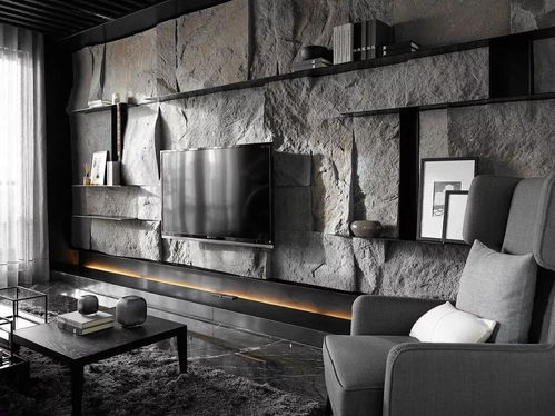 室內(nèi)設(shè)計裝飾材料055 新型石材 人造材料pu墻石