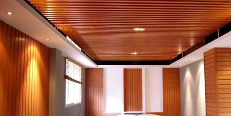 濟南市德普龍 50×110 熱轉(zhuǎn)印木紋鋁方通